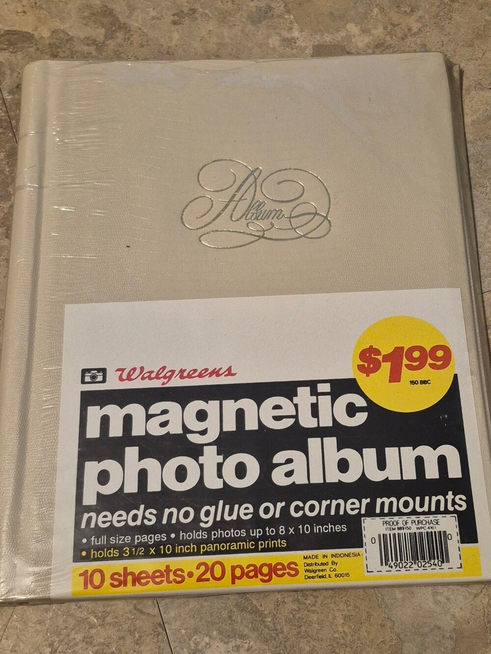 Walgreens Magnetic Photo Album in Ivory